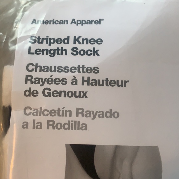 Vintage American Apparel striped sporty knee socks- new - Picture 4 of 5